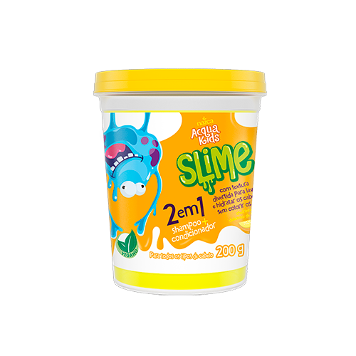 Shampoo Slime 2 em 1 Melão Acqua Kids 200g - Nazca